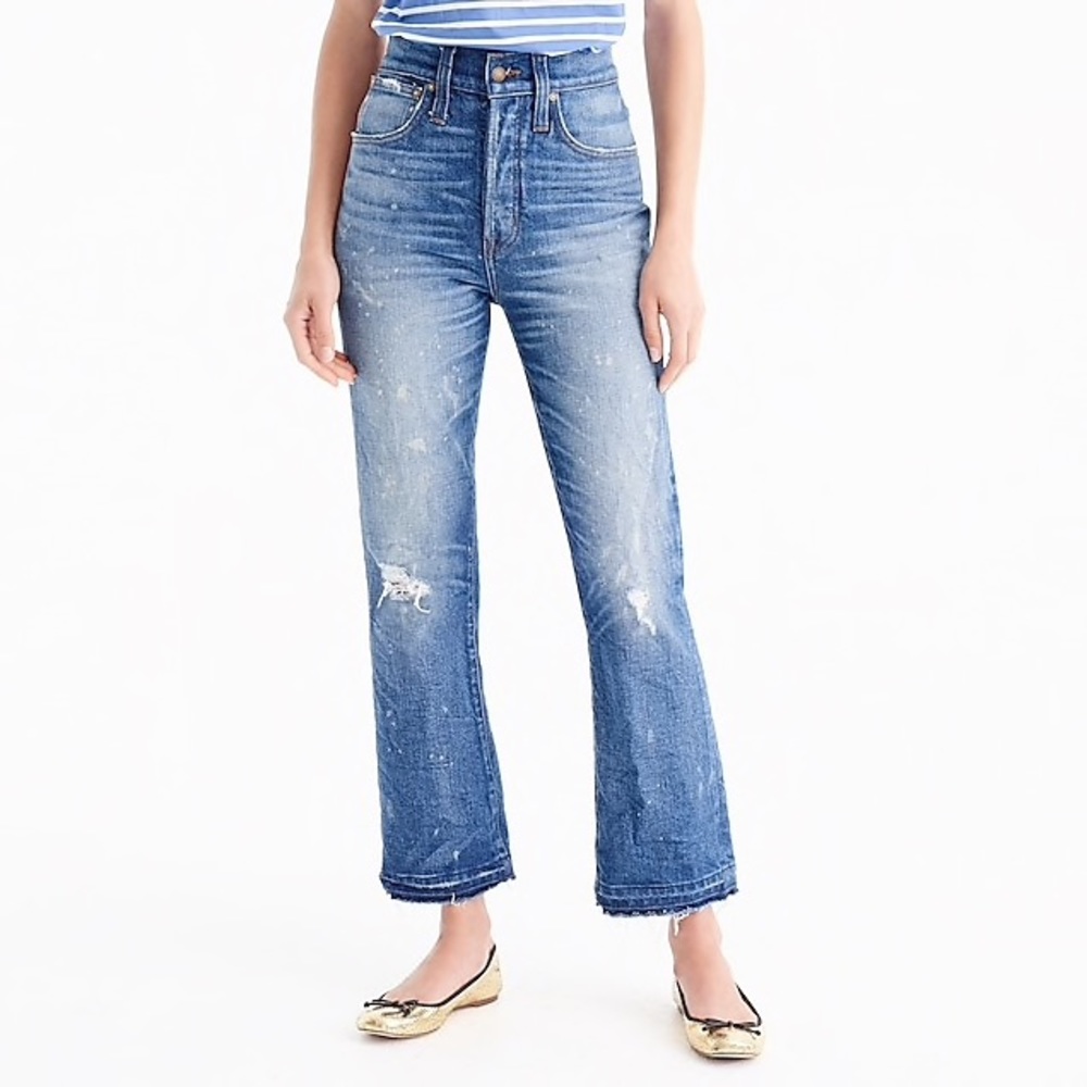 J. Crew Point Sur High Rise Cropped Jeans